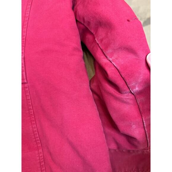 Vintage LL Bean Barn Jacket RED Medium - Picture 8 of 11